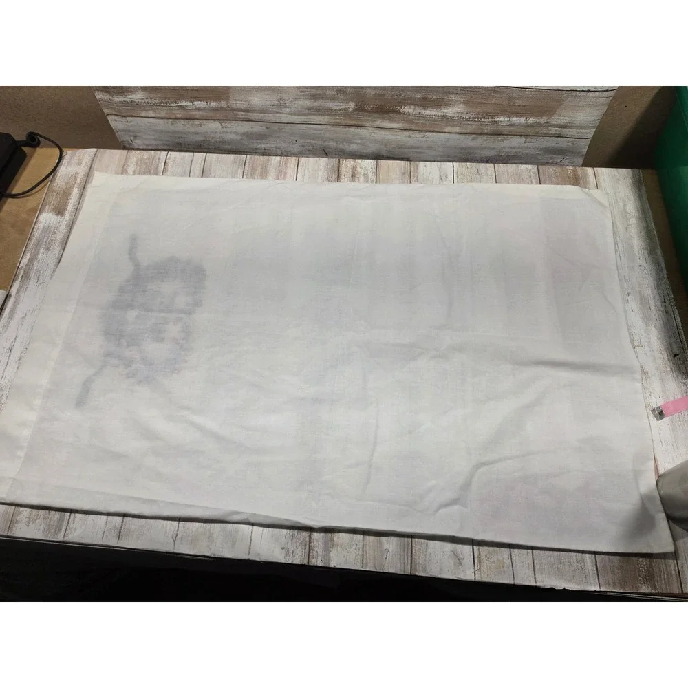 2- Vintage Hand Embroidered Pillowcase Sweet Dreams Blue Birds White Cotton READ